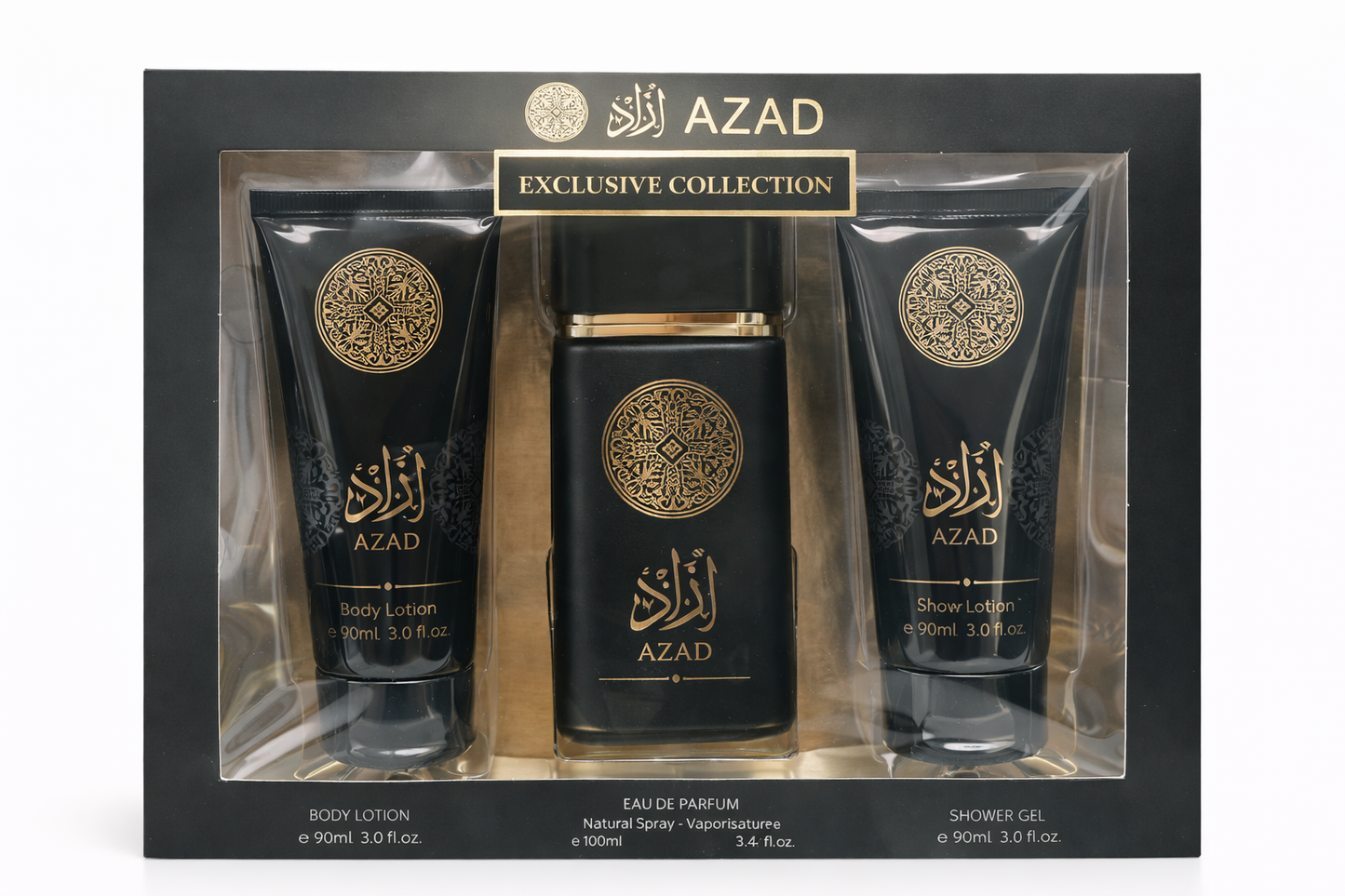 AZAD Men’s Perfume Gift Set, Luxury Fragrance with Lotion and Shower Gel