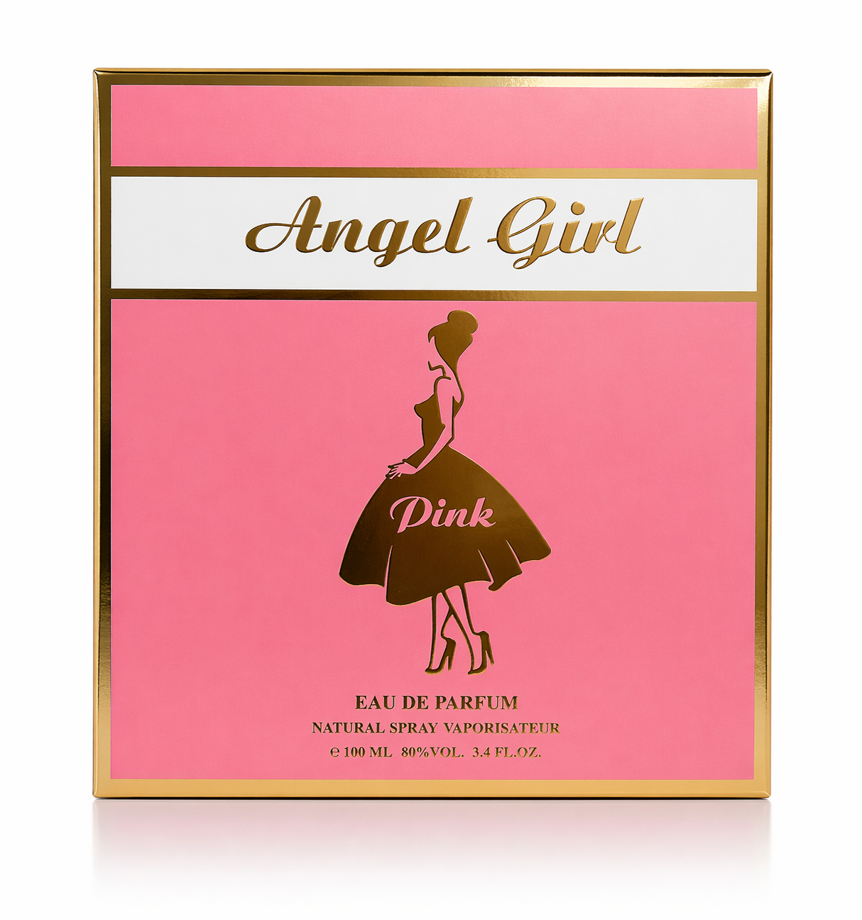 Angel Girl Pink Eau de Parfum for Women – 100ml (3.4 fl oz) | Sweet & Romantic Feminine Fragrance