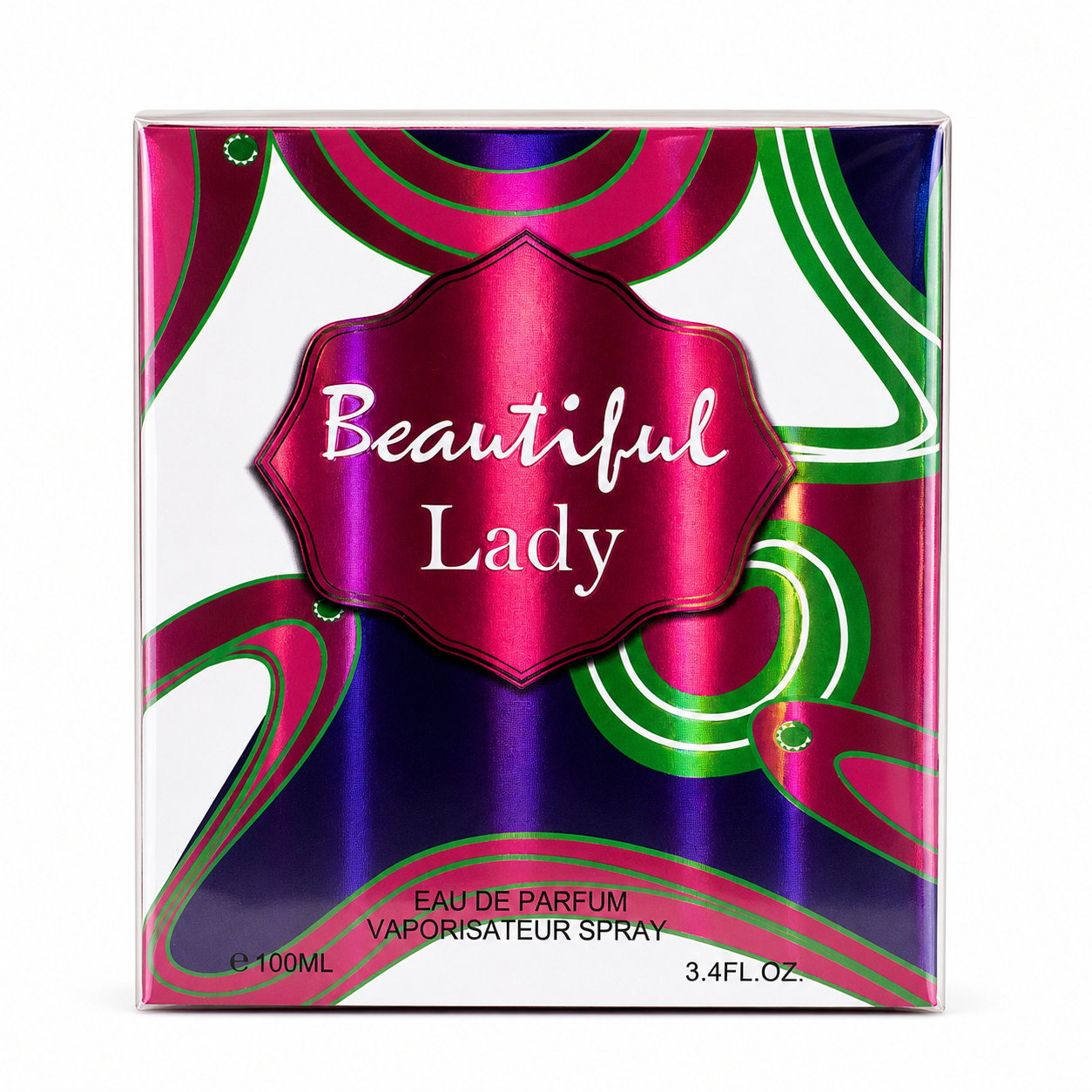 Beautiful Lady Eau de Parfum 100ml – Floral Sweet Perfume for Women, Long Lasting Fragrance, Elegant Gift for Her