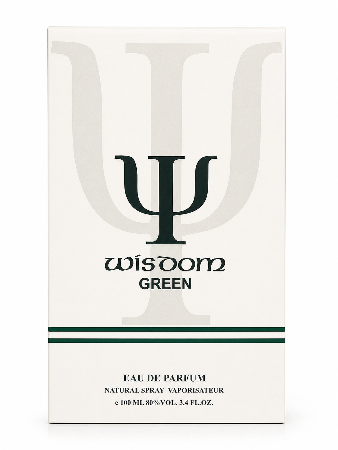 Wisdom Green Eau de Parfum 100ml – Fresh Woody Aromatic Perfume for Men