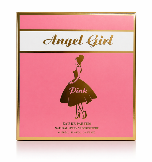 Angel Girl Pink Eau de Parfum for Women – 100ml (3.4 fl oz) | Sweet & Romantic Feminine Fragrance