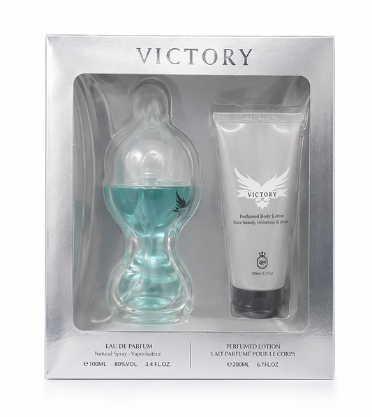 Victory Perfume Gift Set, Eau de Parfum and Body Lotion, Luxury Fragrance Set for Women, Spa Gift, Birthday Gift for Her