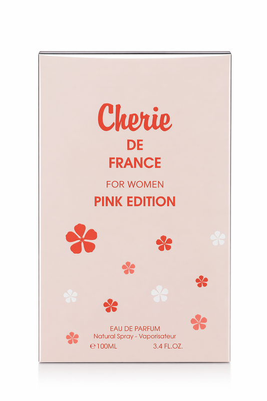Cherie de France Pink Edition Eau de Parfum for Women – 100ml (3.4 fl oz) | Sweet & Feminine Floral Fragrance