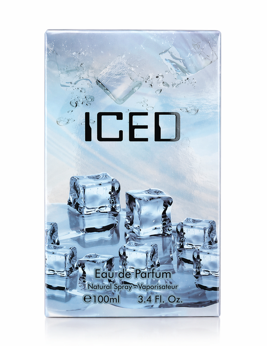 ICED Eau de Parfum for Men – 100ml (3.4 fl oz) | Fresh & Cool Long-Lasting Fragrance