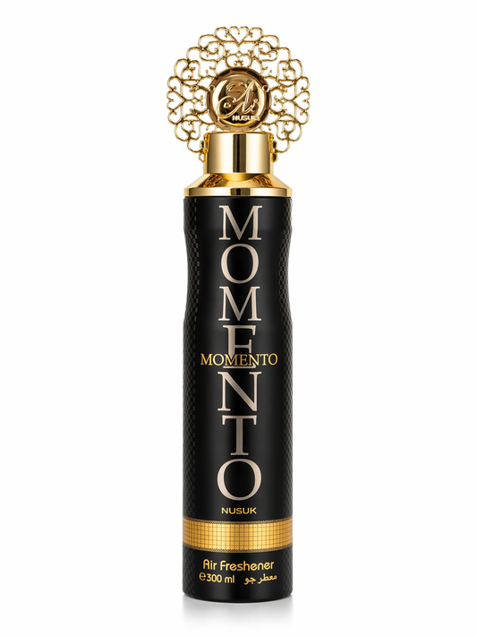 MOMENTO Air Freshener by NUSUK – 300ml | Luxury Home & Car Fragrance Spray