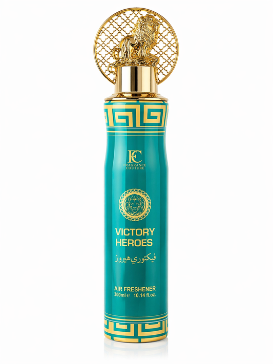 Victory Heroes Air Freshener by Fragrance Couture – 300ml | Fresh & Luxury Home & Car Fragrance Spray