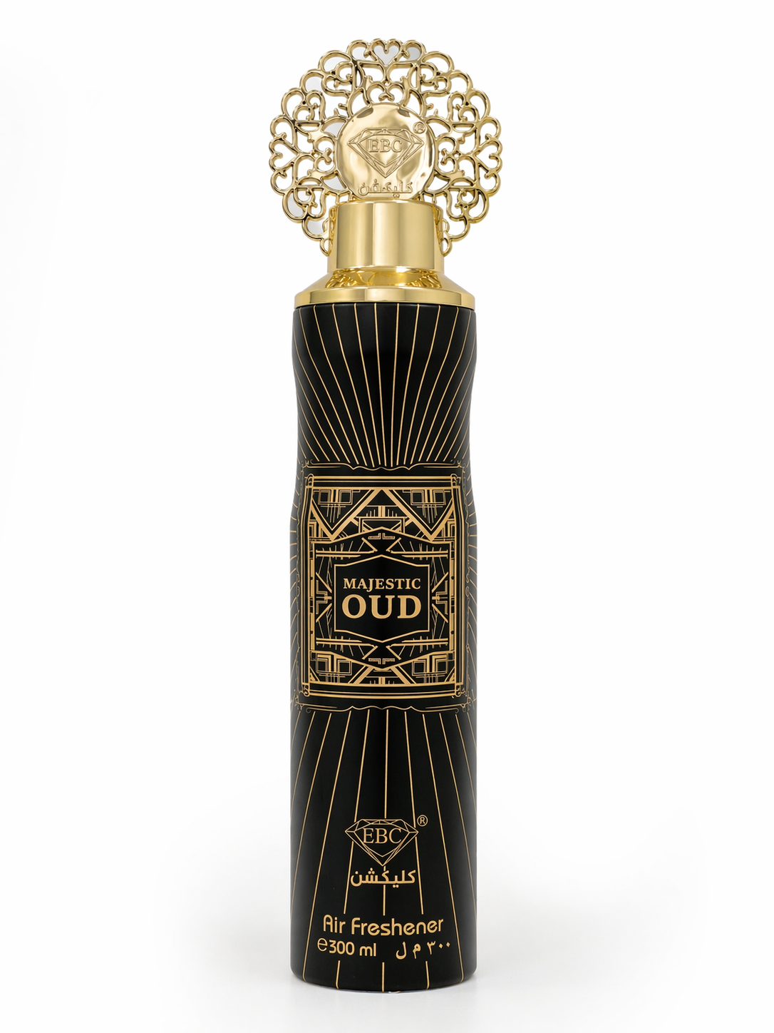 Majestic Oud Air Freshener by EBC Collection – 300ml | Luxury Oud Home & Car Fragrance Spray