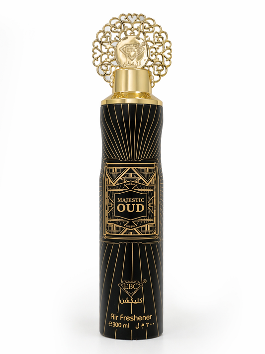 Majestic Oud Air Freshener by EBC Collection – 300ml | Luxury Oud Home & Car Fragrance Spray