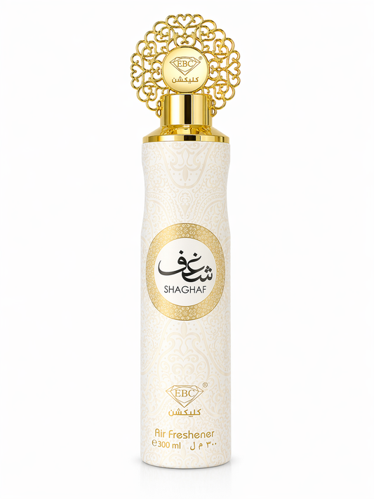 Shaghaf Air Freshener by EBC Collection – 300ml | Soft Luxury Home & Car Fragrance Spray