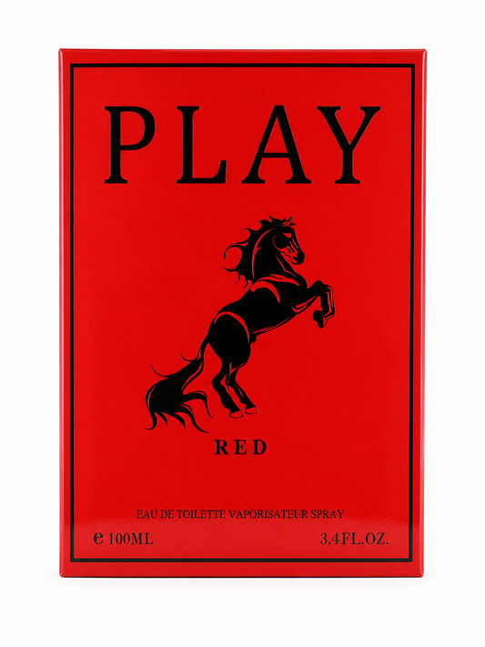 PLAY RED Men’s Fragrance – Bold & Long-Lasting Eau de Toilette, 100ml