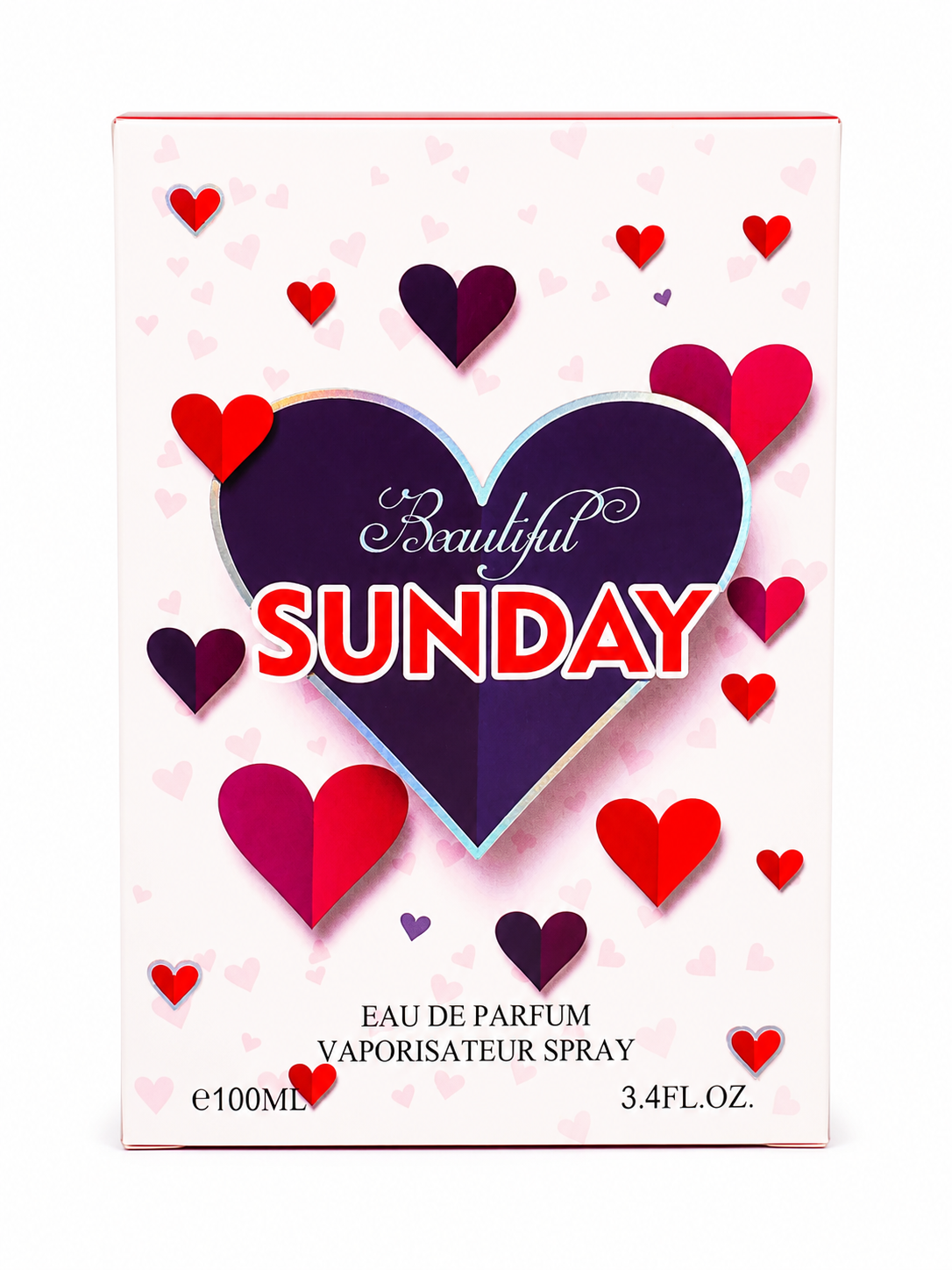 Beautiful Sunday Eau de Parfum 100ml – Sweet Romantic Floral Perfume for Women