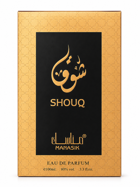 Shouq by Manasik Eau de Parfum 100ml – Rich Oriental Woody Perfume for Women & Men