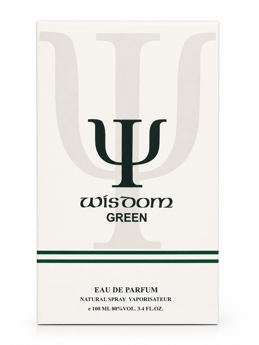 Wisdom Green Eau de Parfum 100ml – Fresh Woody Aromatic Perfume for Men