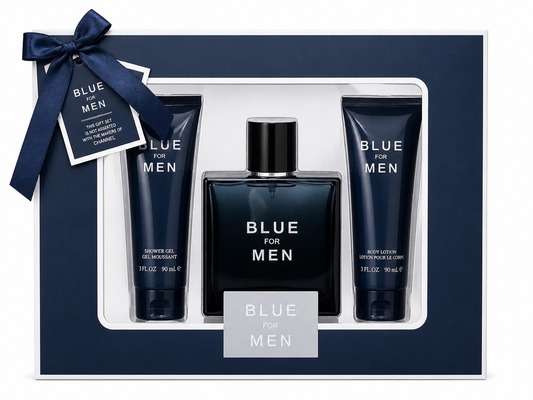 Blue for Men Fragrance Gift Set – Eau de Toilette 100ml + Body Care